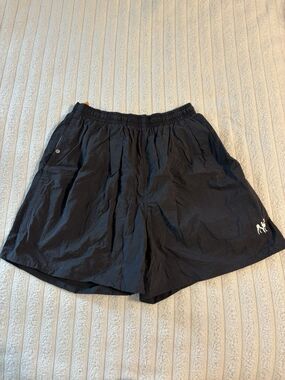 Big Dogs Nylon Swim Trunks Mens Small Black Mesh Lined Embroidered Logo